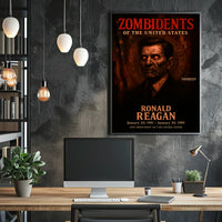 Ronald Reagan 40th President of the United States Zombidents Poster Series