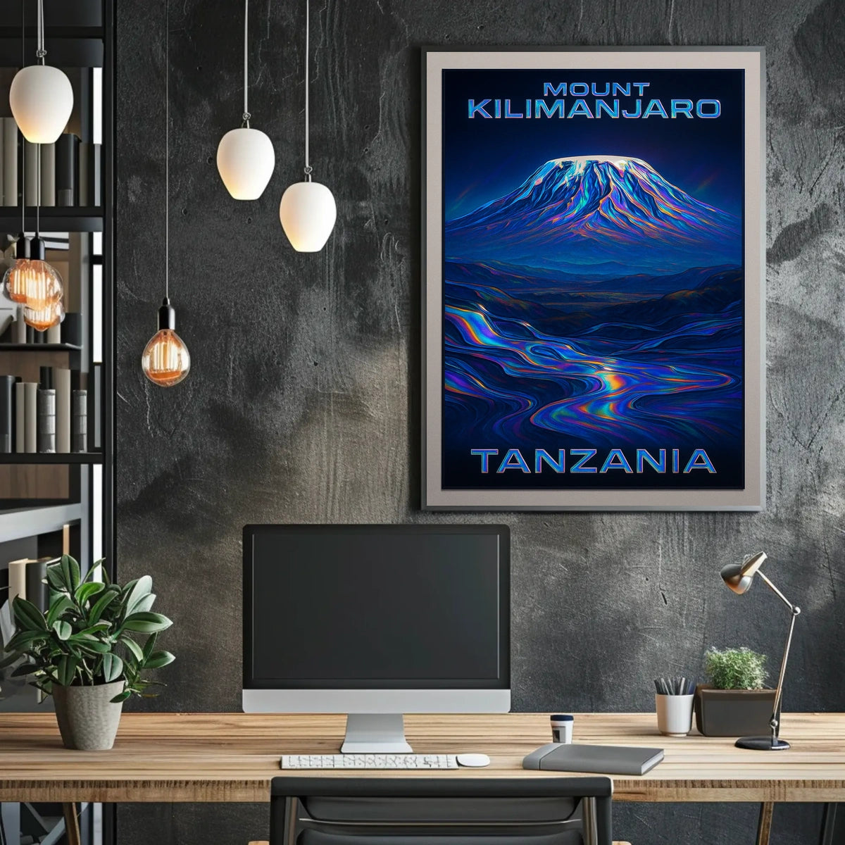Mount Kilimanjaro Travel Surrealism Poster