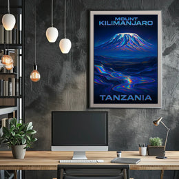 Mount Kilimanjaro Travel Surrealism Poster