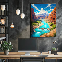 Majestic Canyon Landscape Poster