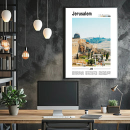 Jerusalem Cityscape Cultural and Heritage Poster PosterGoat