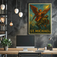 St. Michael Archangel Valor and Protection Poster