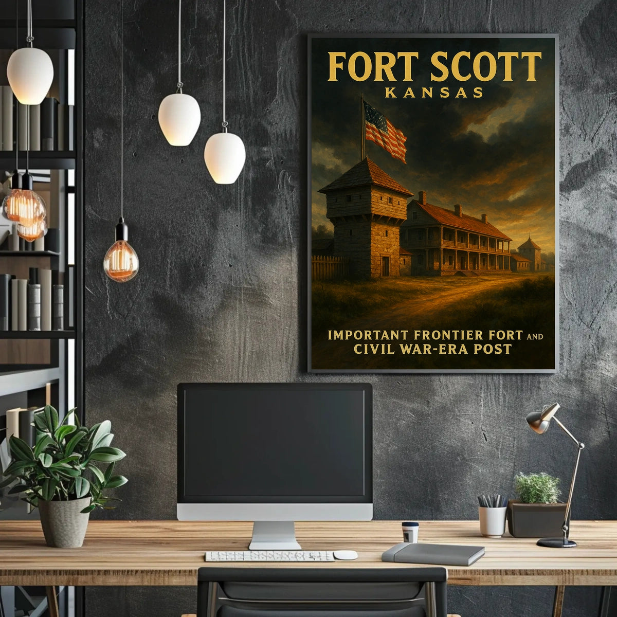 Fort Scott, Kansas Civil War-Era Post Poster