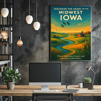 Discover The Heart Of Iowa Poster