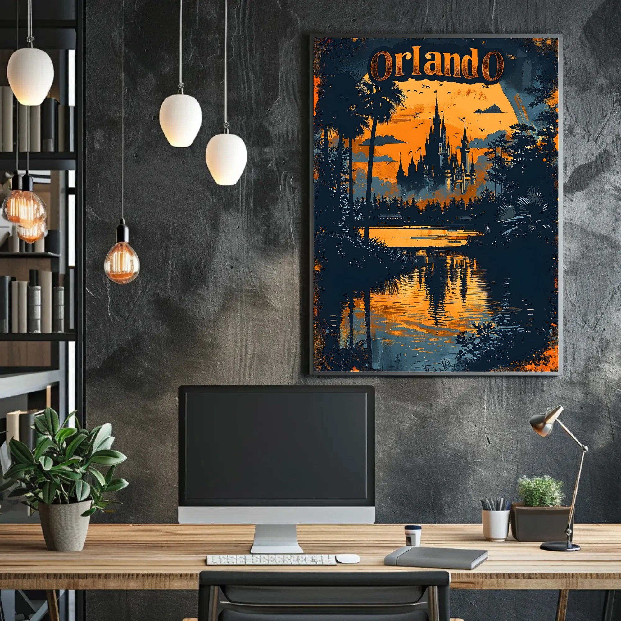 Orlando at Dusk Poster