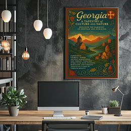 Georgia A Tapestry Of Culture And Poster