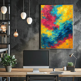 Vivid Abstract Expression Poster PosterGoat