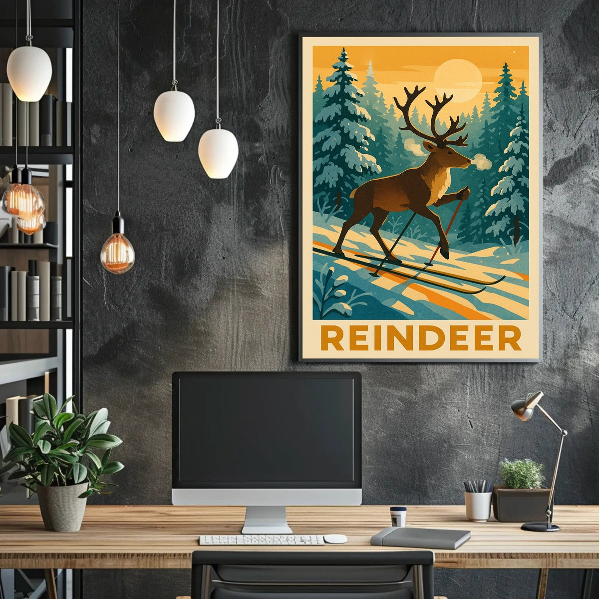 Reindeer Adventure Poster