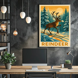 Reindeer Adventure Poster