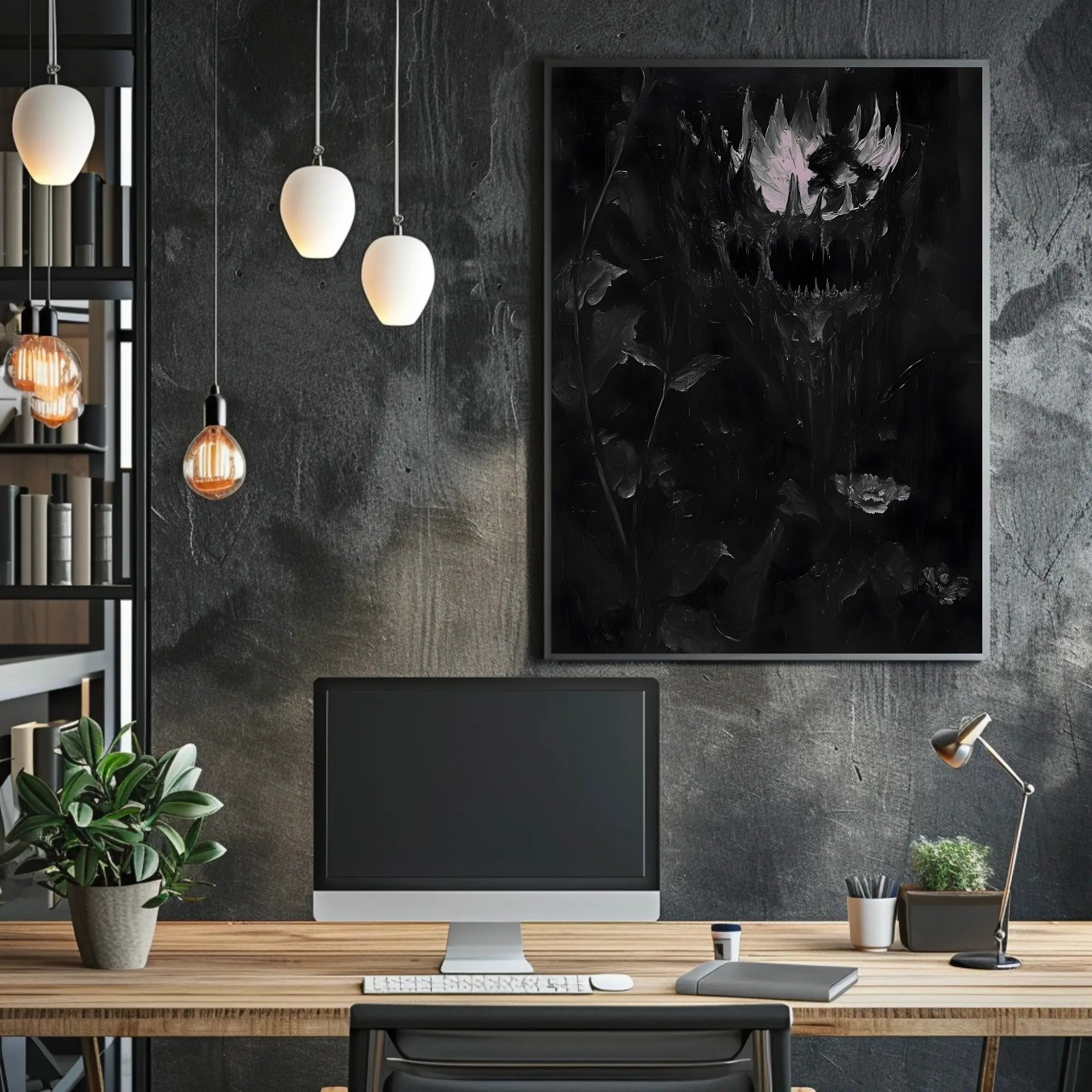 Dark and Haunting Abstract Artistry Poster PosterGoat