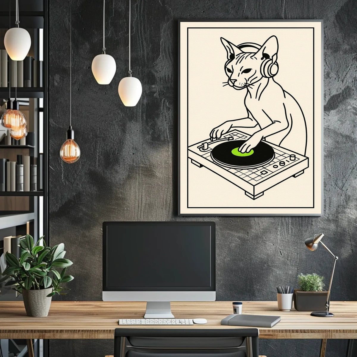 Dj Cat Groove Poster
