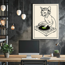 Dj Cat Groove Poster