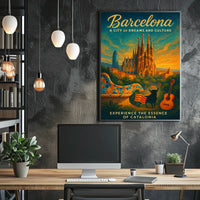 Barcelona A City of Dreams and Culture Poster
