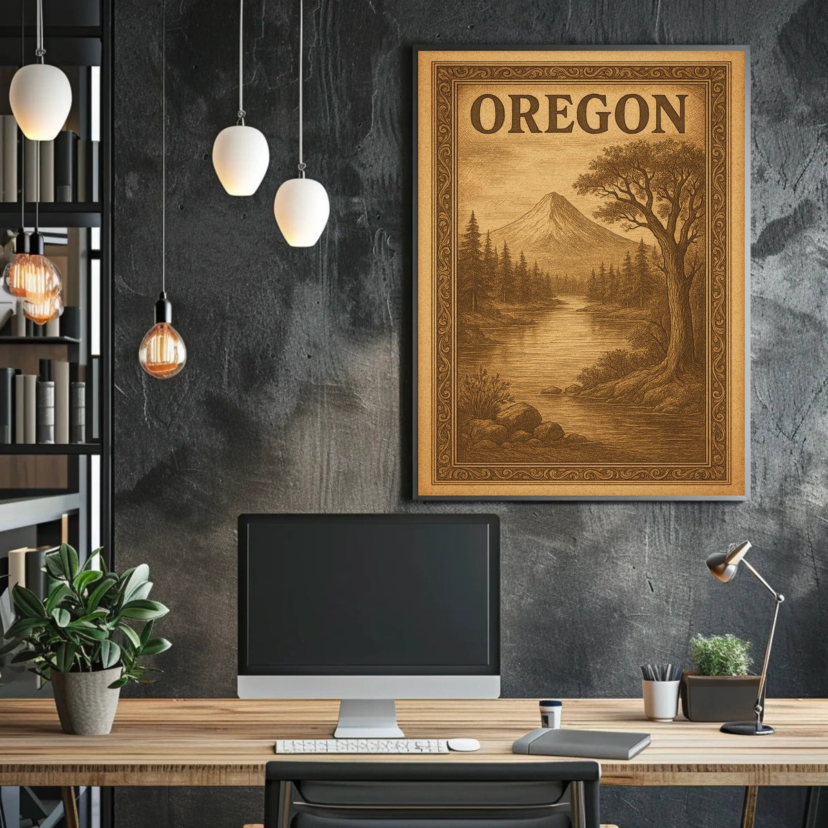 Oregon Scenic Landscape Poster