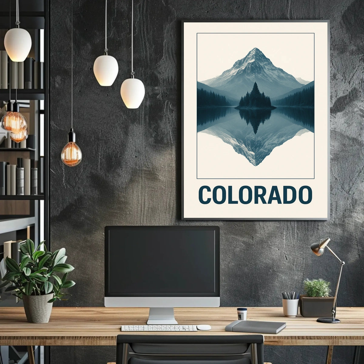 Colorado Mountain Reflection Poster