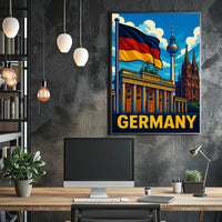Germany Iconic Landmarks Poster