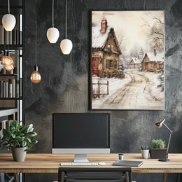 Winter Village Serenity Poster