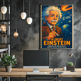 Albert Einstein Theory Of Relativity Poster