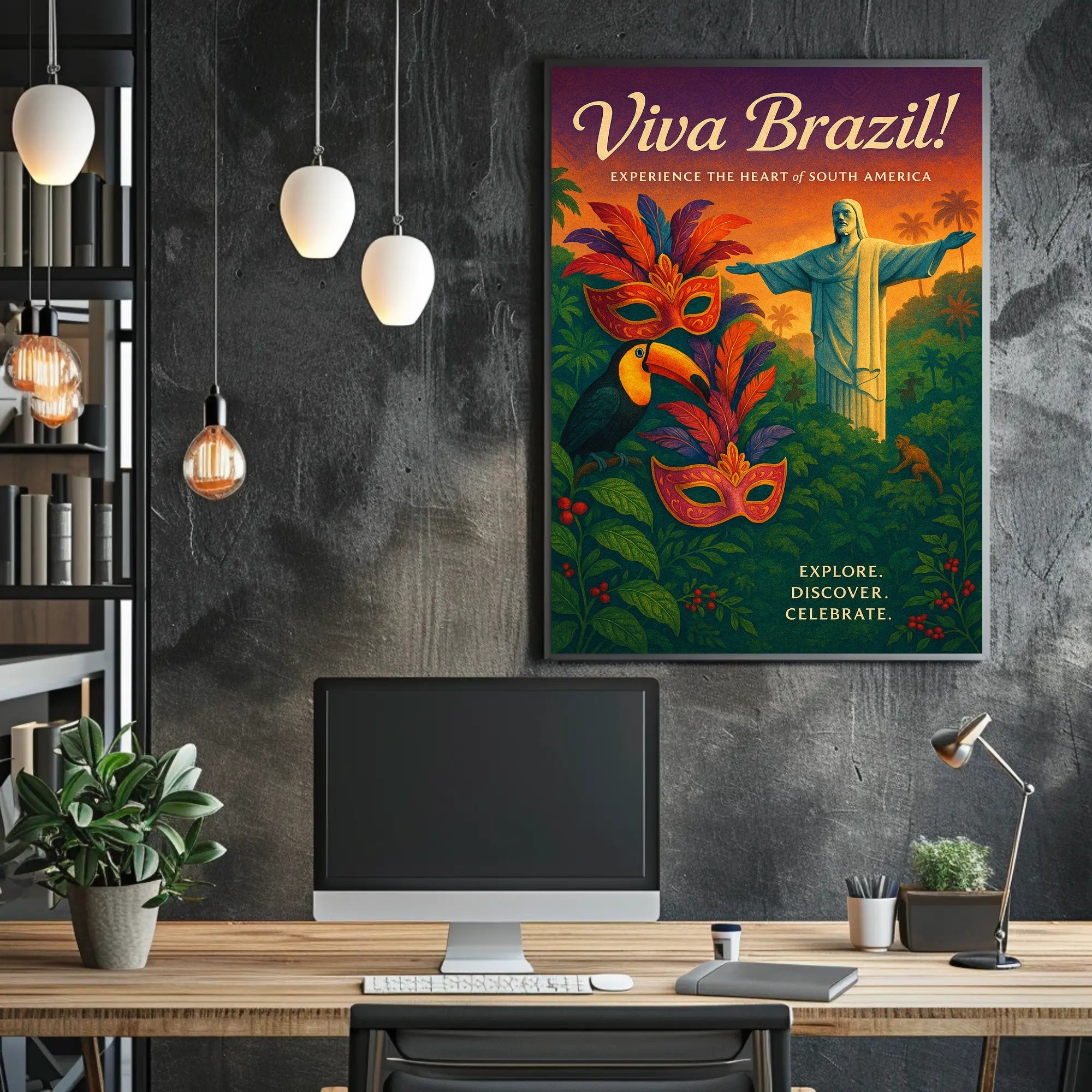 Viva Brazil Experience The Heart Of Poster