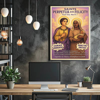 Saints Perpetua and Felicity Poster PosterGoat