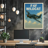 F4F Wildcat Poster PosterGoat