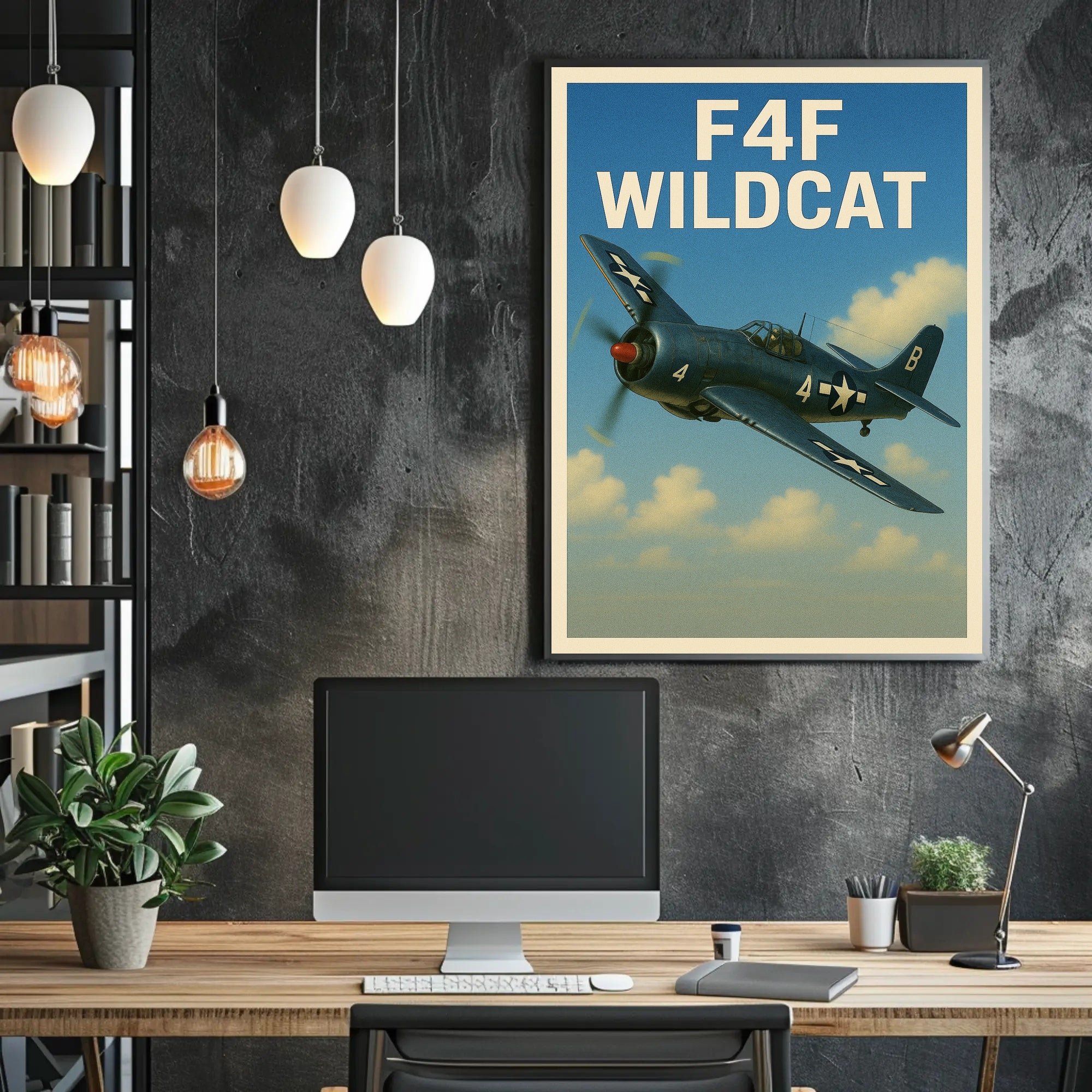 F4F Wildcat Poster PosterGoat