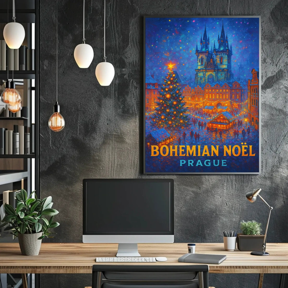 Bohemian Noël Prague Poster
