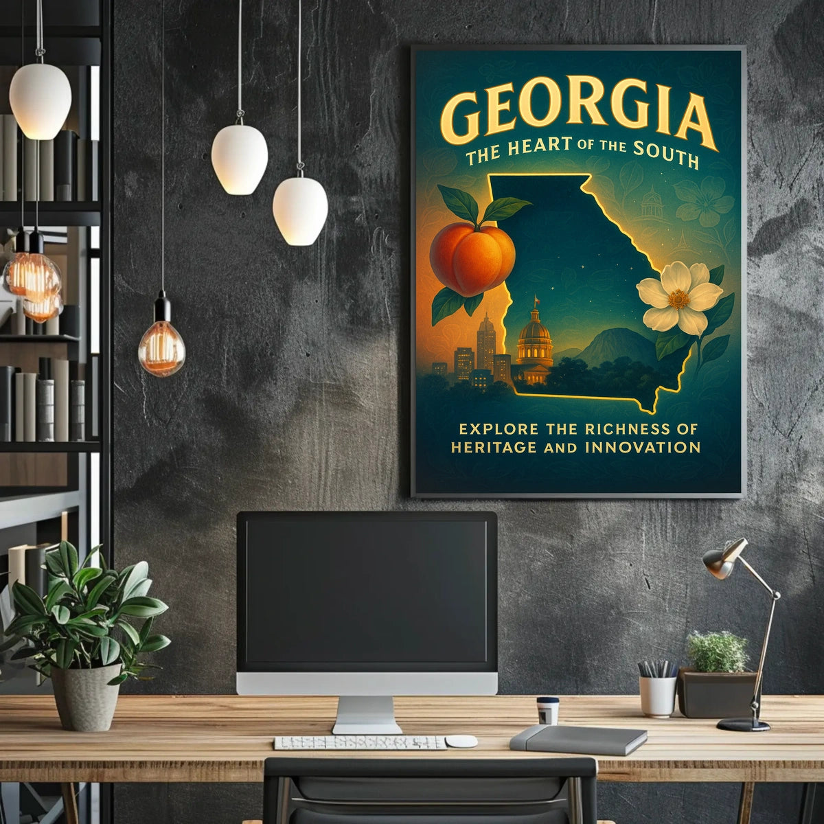 Georgia The Heart Of The South Poster