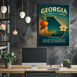Georgia The Heart Of The South Poster