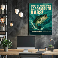 Catch the Thrill of the Largemouth Bass Poster PosterGoat
