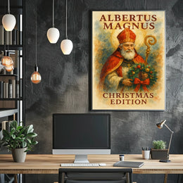 Albertus Magnus Christmas Historical Cultural Poster