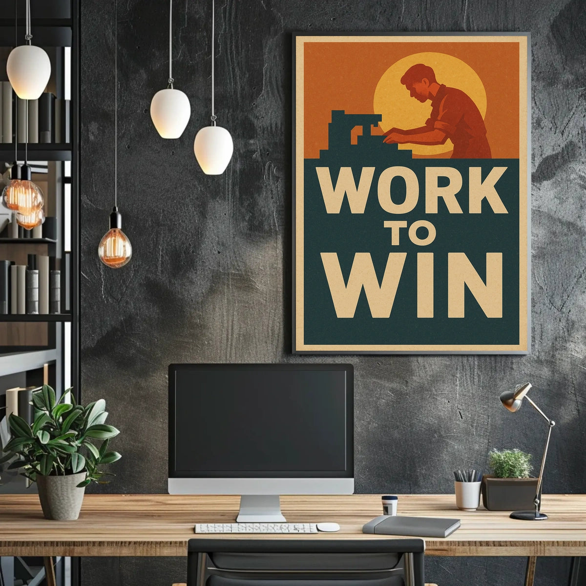 Work to Win Poster