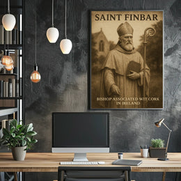 Saint Finbar Bishop Associated With Poster