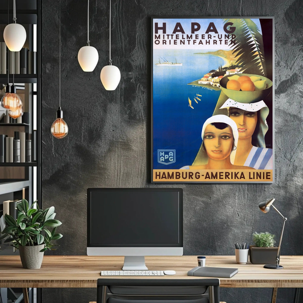 Hapag Mediterranean And Orient Cruises Poster