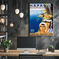 Hapag Mediterranean And Orient Cruises Poster