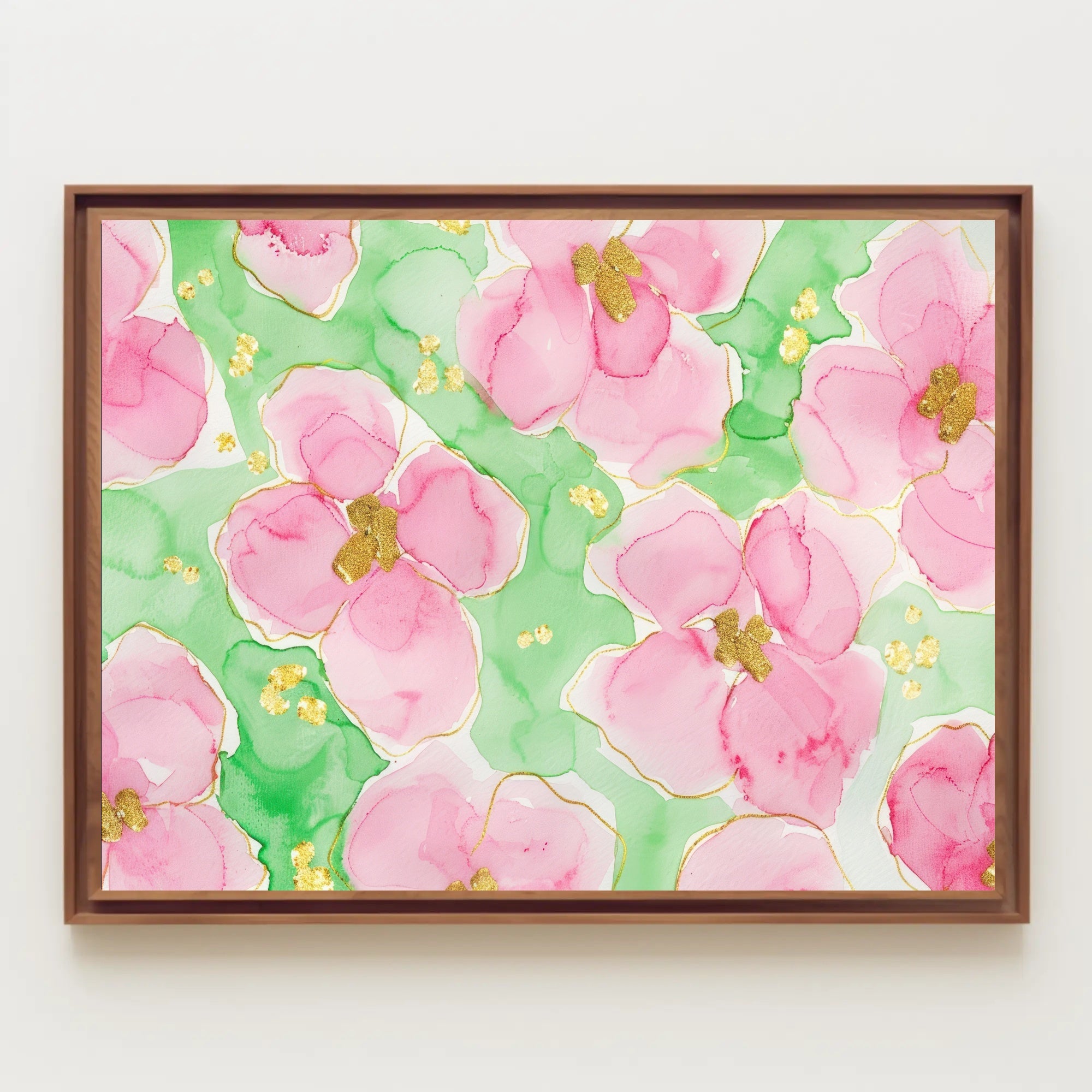 Floral Watercolor Delight Poster