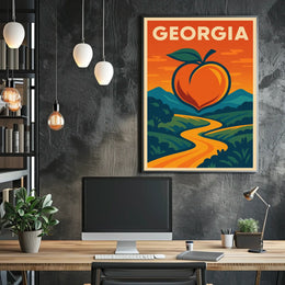 Georgia Peach Poster