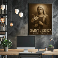 Saint Jessica Faith And Purity Poster