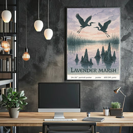 Lavender Marsh Poster