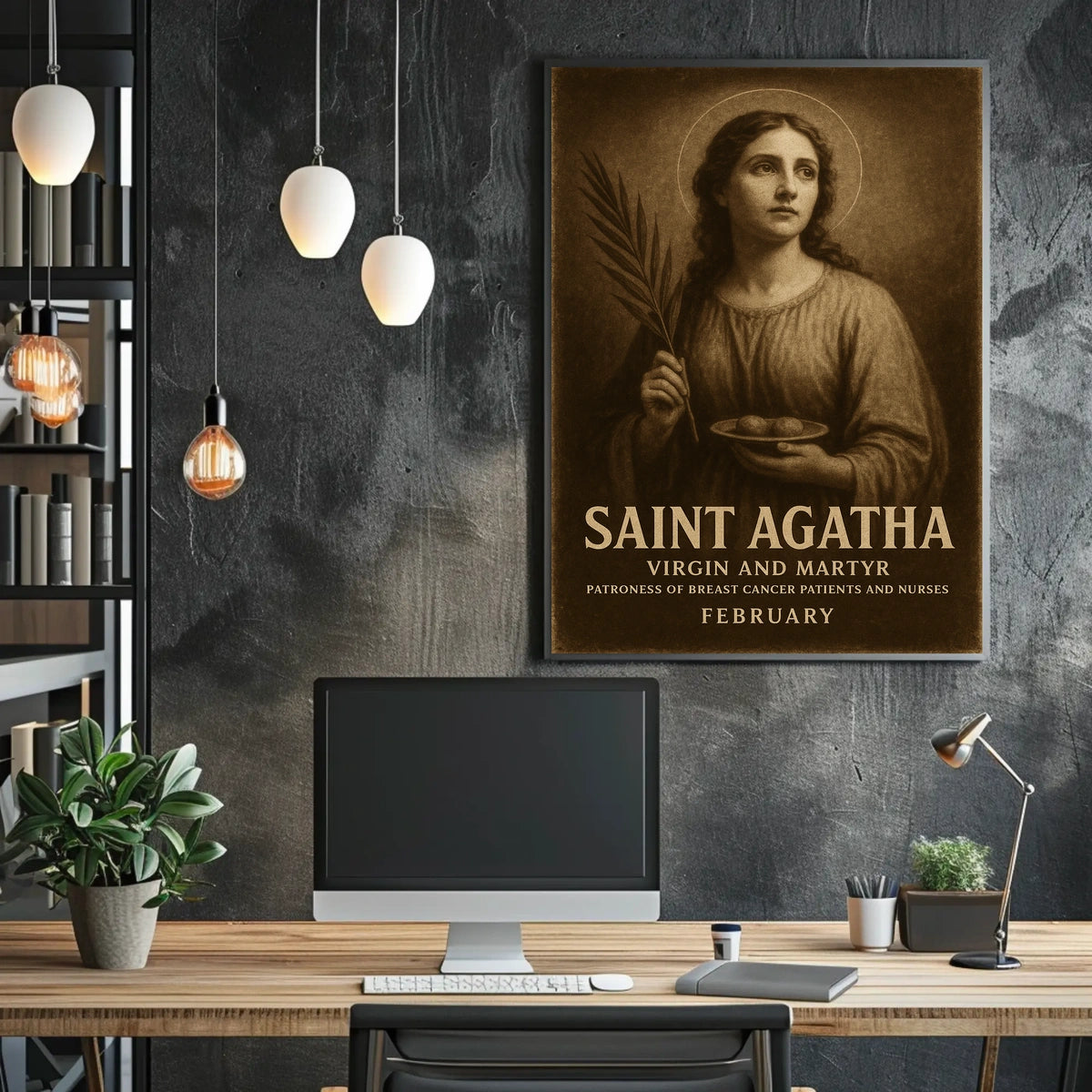 Saint Agatha Virgin And Martyr Poster
