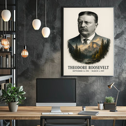 Theodore Roosevelt 26th President of the United States Reflections Poster