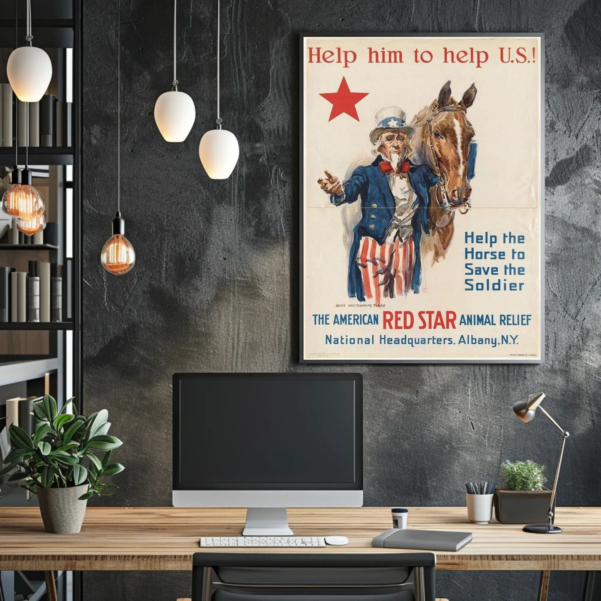 Help the Horse, Save the Soldier Poster PosterGoat