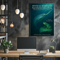 Mystical Marriages Narwhal Glass Frog Poster