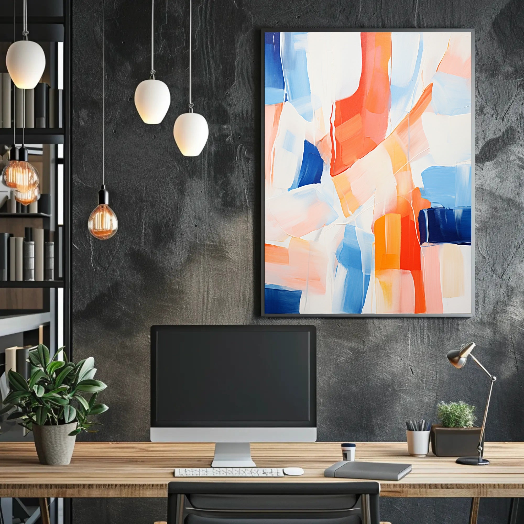 Abstract Color Symphony Abstract Poster