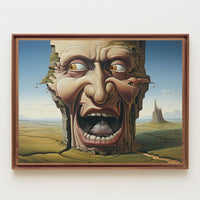 Colossal Cliff Face Dreamscape Fantasy or Mythology Poster