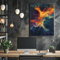 Cosmic Vortex Abstract Ethereal Art Space or Astronomy Poster PosterGoat