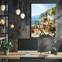 Serene Mediterranean Artists’ Retreat Travel Poster