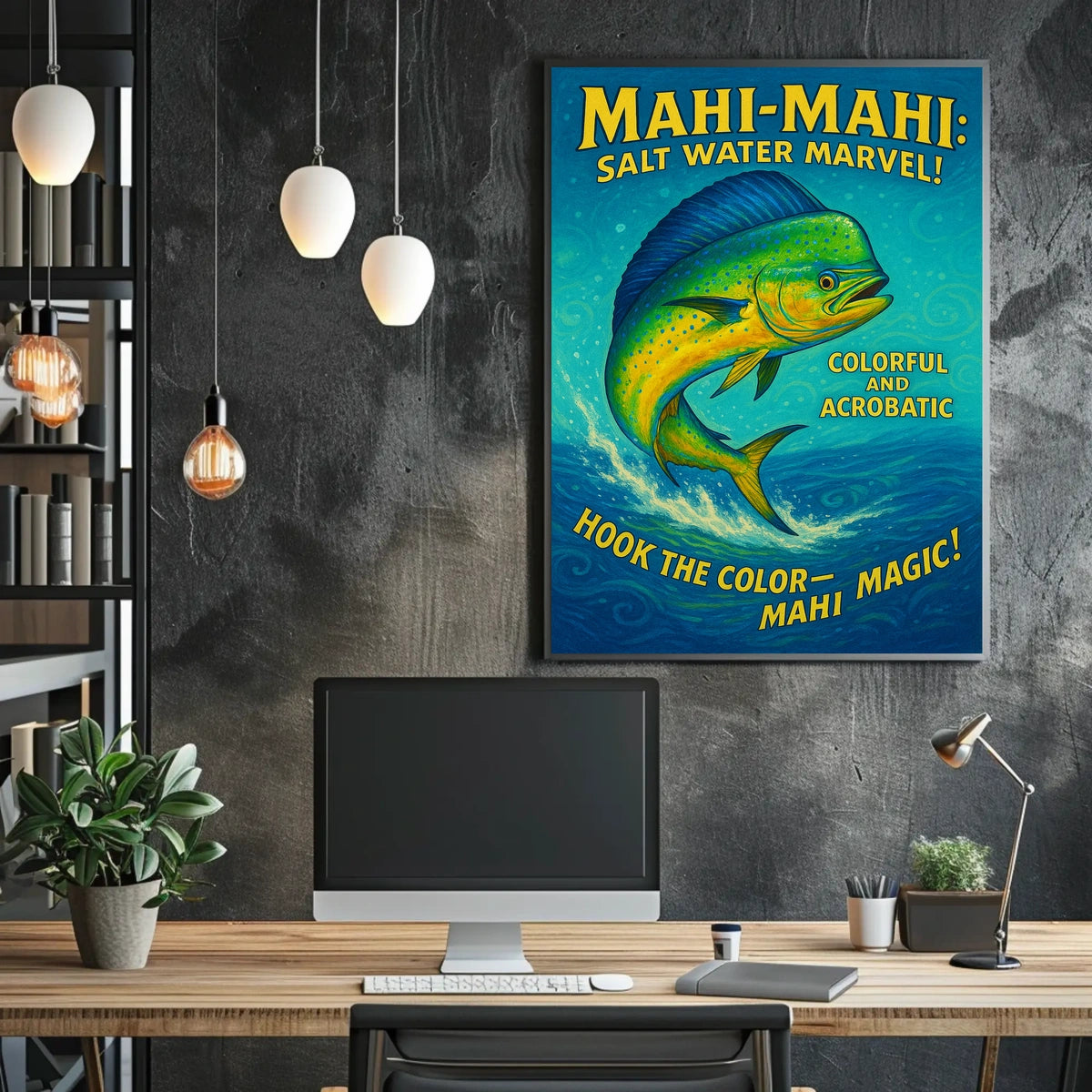 Mahi-Mahi Salt Water Marvel Poster