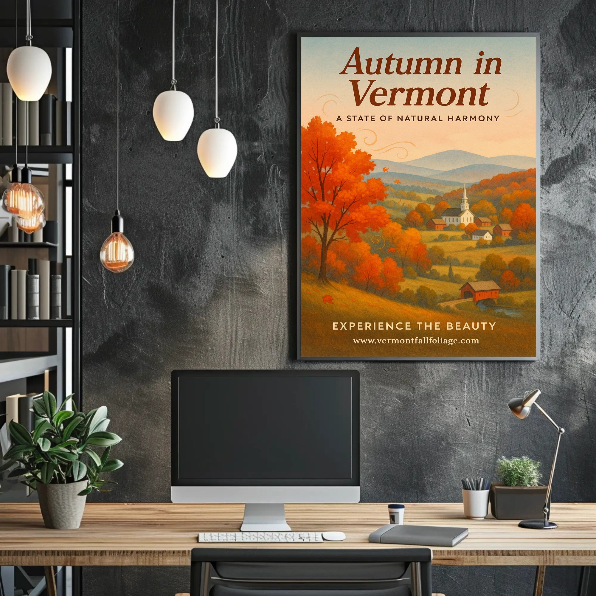 Autumn in Vermont Wall Art Print
