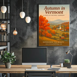 Autumn in Vermont Wall Art Print